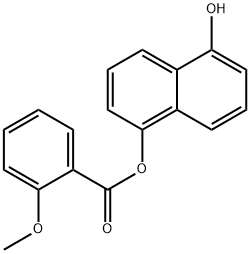 5-hydroxy-1-naphthyl 2-methoxybenzoate Struktur