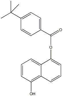 5-hydroxy-1-naphthyl 4-tert-butylbenzoate Struktur