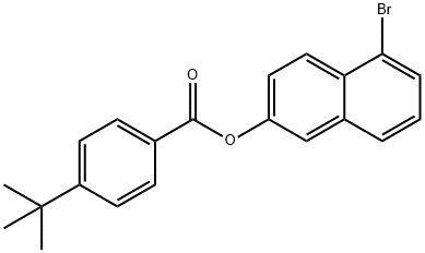 5-bromo-2-naphthyl 4-tert-butylbenzoate Struktur