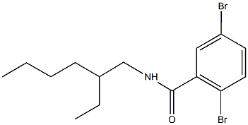 2,5-dibromo-N-(2-ethylhexyl)benzamide Struktur