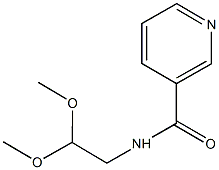 N-(2,2-dimethoxyethyl)nicotinamide Struktur