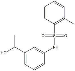 N-[3-(1-hydroxyethyl)phenyl]-2-methylbenzenesulfonamide Struktur