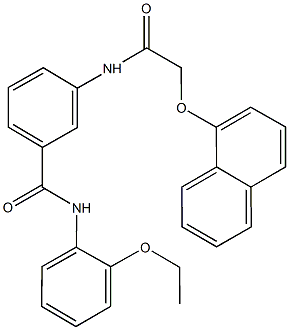 N-(2-ethoxyphenyl)-3-{[(1-naphthyloxy)acetyl]amino}benzamide Struktur