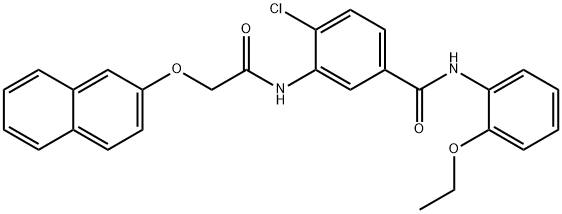 4-chloro-N-(2-ethoxyphenyl)-3-{[(2-naphthyloxy)acetyl]amino}benzamide Struktur