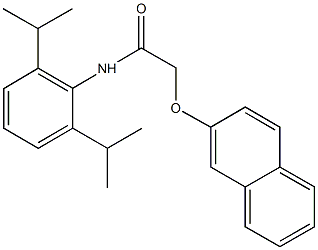 N-(2,6-diisopropylphenyl)-2-(2-naphthyloxy)acetamide Struktur