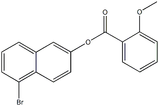 5-bromo-2-naphthyl 2-methoxybenzoate Struktur