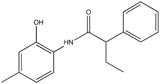 N-(2-hydroxy-4-methylphenyl)-2-phenylbutanamide Struktur