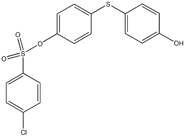 4-[(4-hydroxyphenyl)sulfanyl]phenyl 4-chlorobenzenesulfonate Struktur