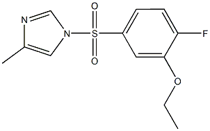 ethyl 2-fluoro-5-[(4-methyl-1H-imidazol-1-yl)sulfonyl]phenyl ether Struktur