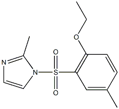 ethyl 4-methyl-2-[(2-methyl-1H-imidazol-1-yl)sulfonyl]phenyl ether Struktur