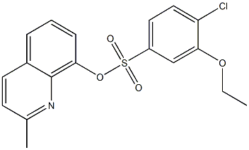 2-methyl-8-quinolinyl 4-chloro-3-ethoxybenzenesulfonate Struktur