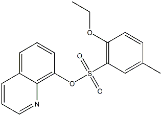 8-quinolinyl 2-ethoxy-5-methylbenzenesulfonate Struktur