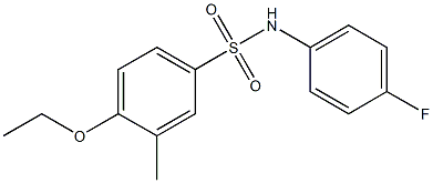 4-ethoxy-N-(4-fluorophenyl)-3-methylbenzenesulfonamide Struktur