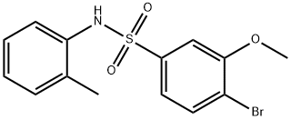 4-bromo-3-methoxy-N-(2-methylphenyl)benzenesulfonamide Struktur