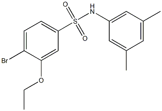 4-bromo-N-(3,5-dimethylphenyl)-3-ethoxybenzenesulfonamide Struktur