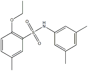 N-(3,5-dimethylphenyl)-2-ethoxy-5-methylbenzenesulfonamide Struktur