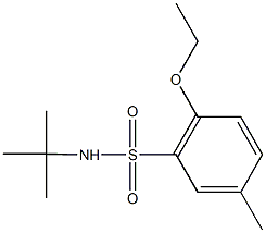 N-(tert-butyl)-2-ethoxy-5-methylbenzenesulfonamide Struktur