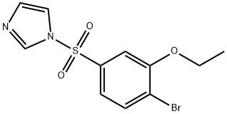 2-bromo-5-(1H-imidazol-1-ylsulfonyl)phenyl ethyl ether Struktur