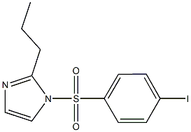 1-[(4-iodophenyl)sulfonyl]-2-propyl-1H-imidazole Struktur