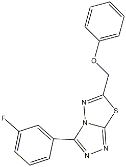 [3-(3-fluorophenyl)[1,2,4]triazolo[3,4-b][1,3,4]thiadiazol-6-yl]methyl phenyl ether Struktur