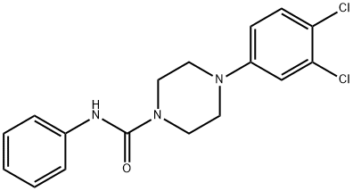 4-(3,4-dichlorophenyl)-N-phenyl-1-piperazinecarboxamide Struktur