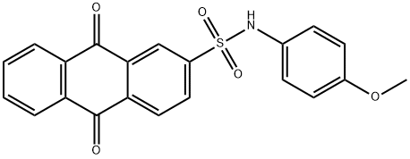 N-(4-methoxyphenyl)-9,10-dioxo-9,10-dihydro-2-anthracenesulfonamide Struktur