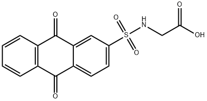 {[(9,10-dioxo-9,10-dihydro-2-anthracenyl)sulfonyl]amino}acetic acid Struktur