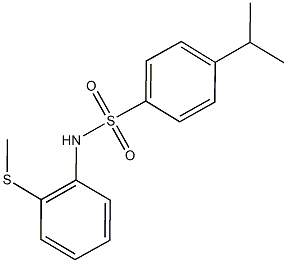 4-isopropyl-N-[2-(methylsulfanyl)phenyl]benzenesulfonamide Struktur