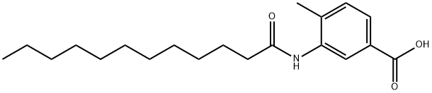 3-(dodecanoylamino)-4-methylbenzoic acid Struktur