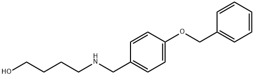 4-{[4-(benzyloxy)benzyl]amino}-1-butanol Struktur