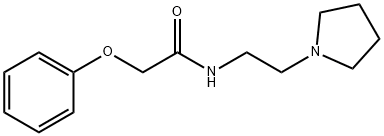 2-phenoxy-N-[2-(1-pyrrolidinyl)ethyl]acetamide Struktur