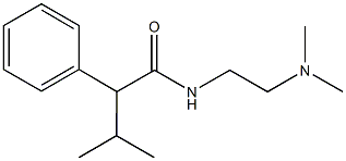 N-[2-(dimethylamino)ethyl]-3-methyl-2-phenylbutanamide Struktur