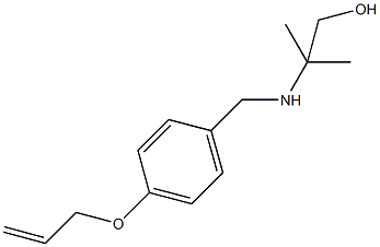 2-{[4-(allyloxy)benzyl]amino}-2-methyl-1-propanol Struktur