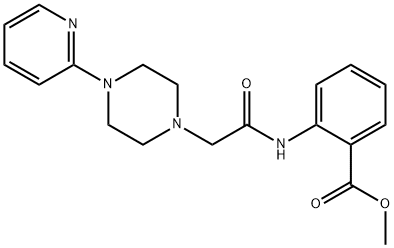 methyl 2-({[4-(2-pyridinyl)-1-piperazinyl]acetyl}amino)benzoate Struktur