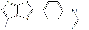 N-[4-(3-methyl[1,2,4]triazolo[3,4-b][1,3,4]thiadiazol-6-yl)phenyl]acetamide Struktur