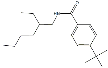 4-tert-butyl-N-(2-ethylhexyl)benzamide Struktur