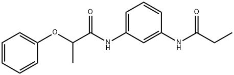 2-phenoxy-N-[3-(propionylamino)phenyl]propanamide Struktur