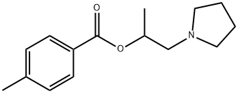 1-methyl-2-(1-pyrrolidinyl)ethyl 4-methylbenzoate Struktur