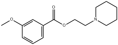 2-(1-piperidinyl)ethyl 3-methoxybenzoate Struktur