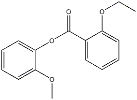 2-methoxyphenyl 2-ethoxybenzoate Struktur