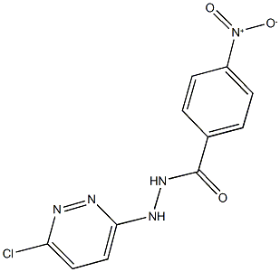 N'-(6-chloro-3-pyridazinyl)-4-nitrobenzohydrazide Struktur