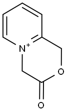 3-oxo-1H,3H,4H-pyrido[2,1-c][1,4]oxazin-5-ium Struktur