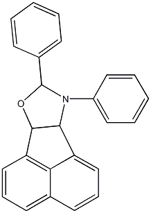 8,9-diphenyl-6b,8,9,9a-tetrahydroacenaphtho[1,2-d][1,3]oxazole Struktur