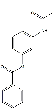 3-(propionylamino)phenyl benzoate Struktur