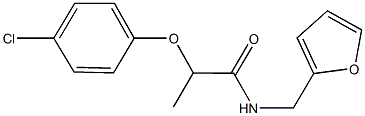 2-(4-chlorophenoxy)-N-(2-furylmethyl)propanamide Struktur