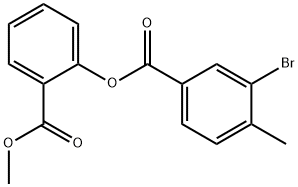 2-(methoxycarbonyl)phenyl 3-bromo-4-methylbenzoate Struktur