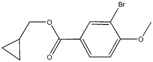 cyclopropylmethyl 3-bromo-4-methoxybenzoate Struktur