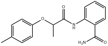 2-{[2-(4-methylphenoxy)propanoyl]amino}benzamide Struktur