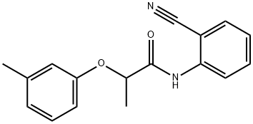 N-(2-cyanophenyl)-2-(3-methylphenoxy)propanamide Struktur