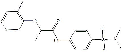 N-{4-[(dimethylamino)sulfonyl]phenyl}-2-(2-methylphenoxy)propanamide Struktur